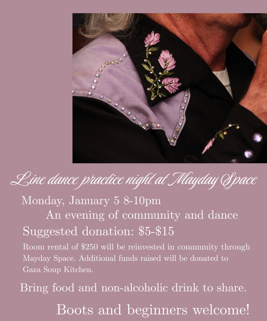 Line Dancing Practice Night event poster