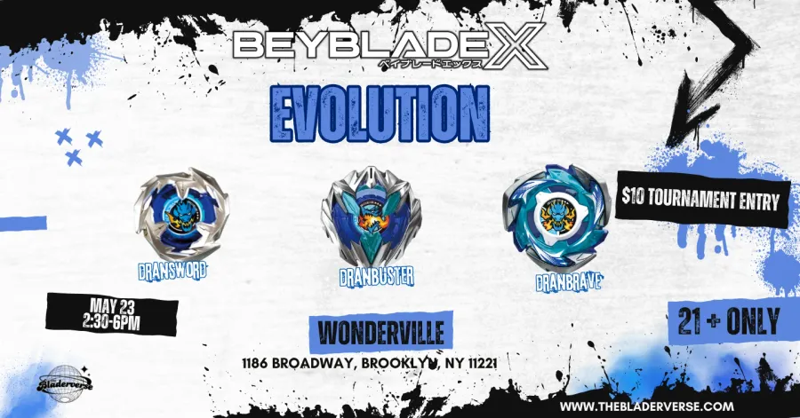 BEYBLADE X Tournament: EVOLUTION event poster