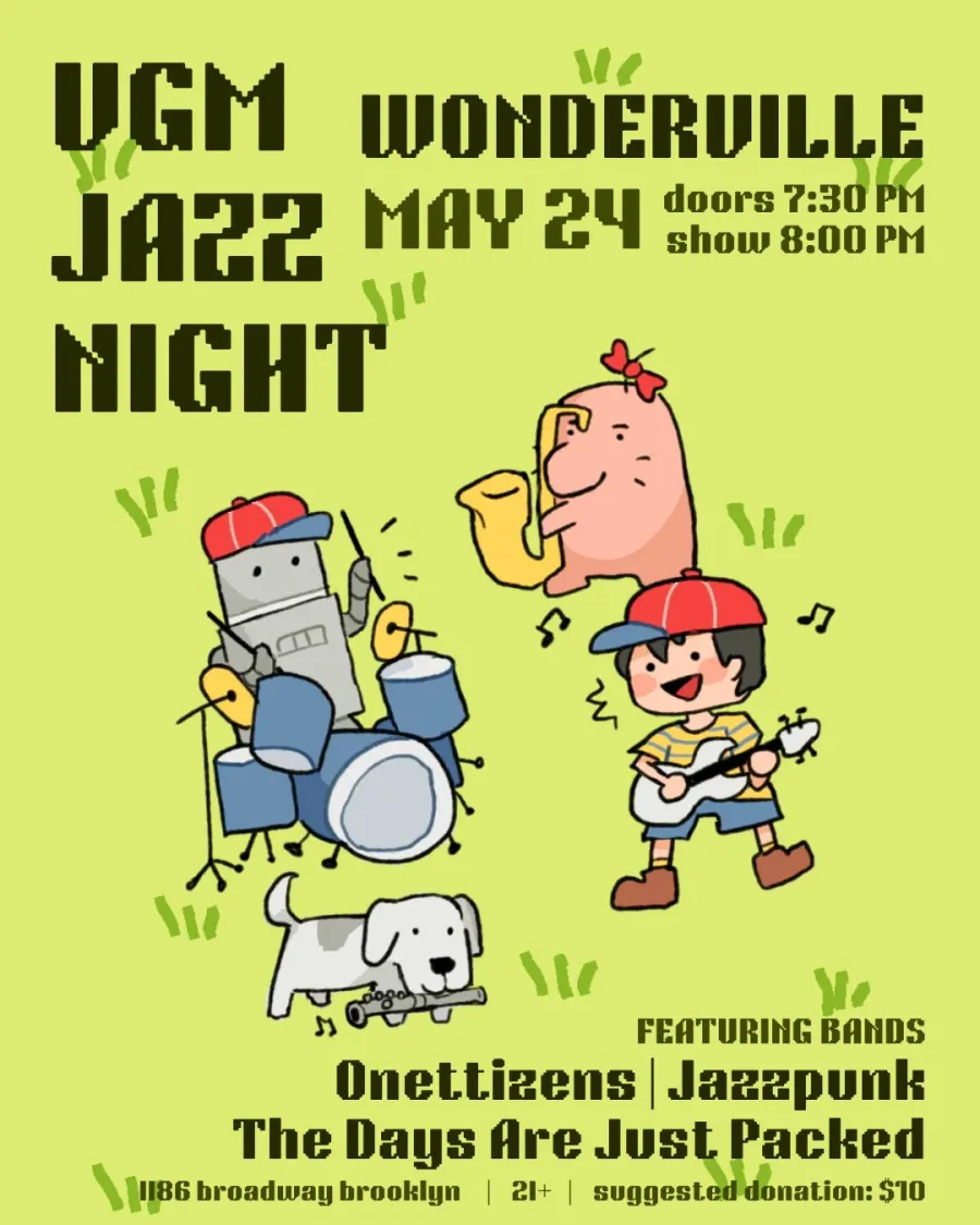 Video Game Jazz Night event poster