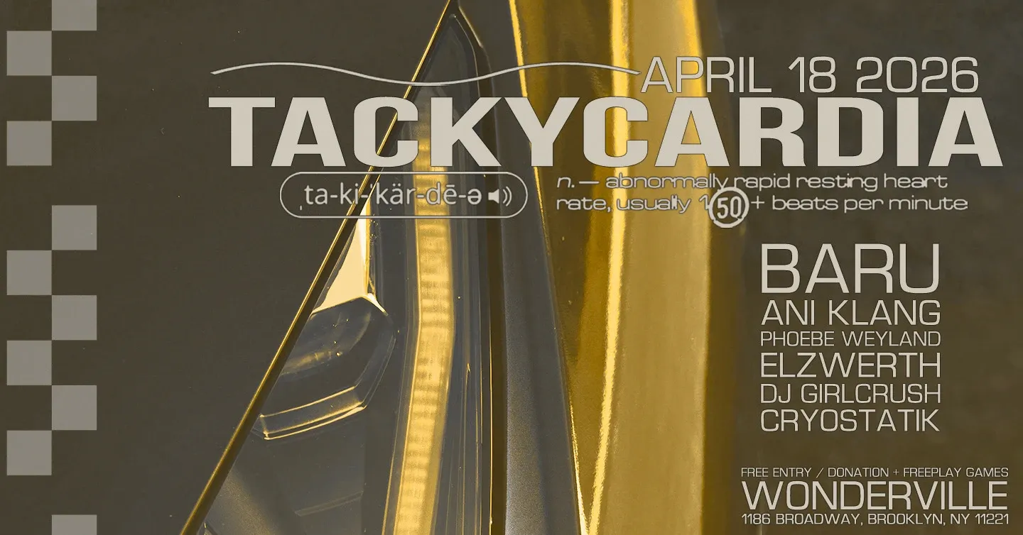 Tackycardia: 027 event poster