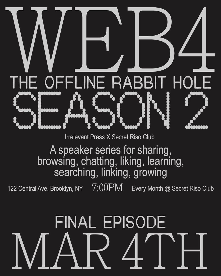 Web4 Season 2 event poster