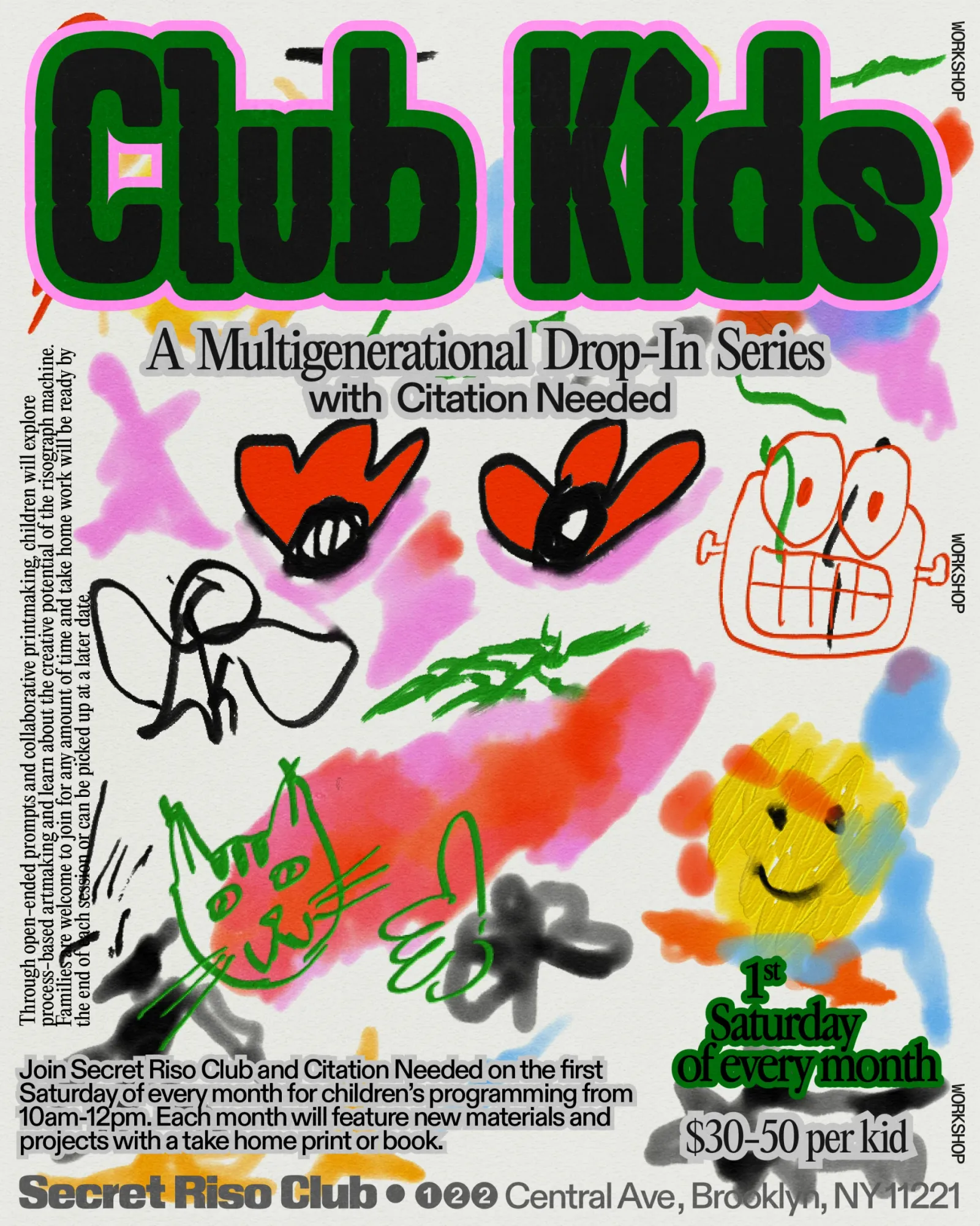 Club Kids: Citation Needed x SRC Children's Programming event poster