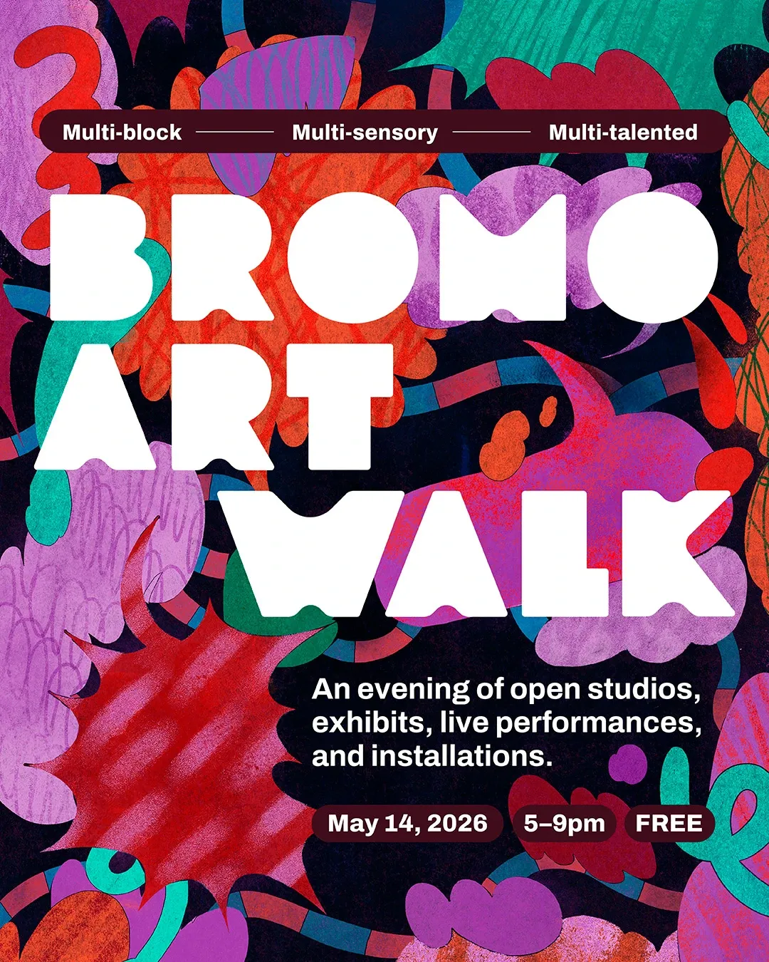 Bromo Art Walk & After Party event poster