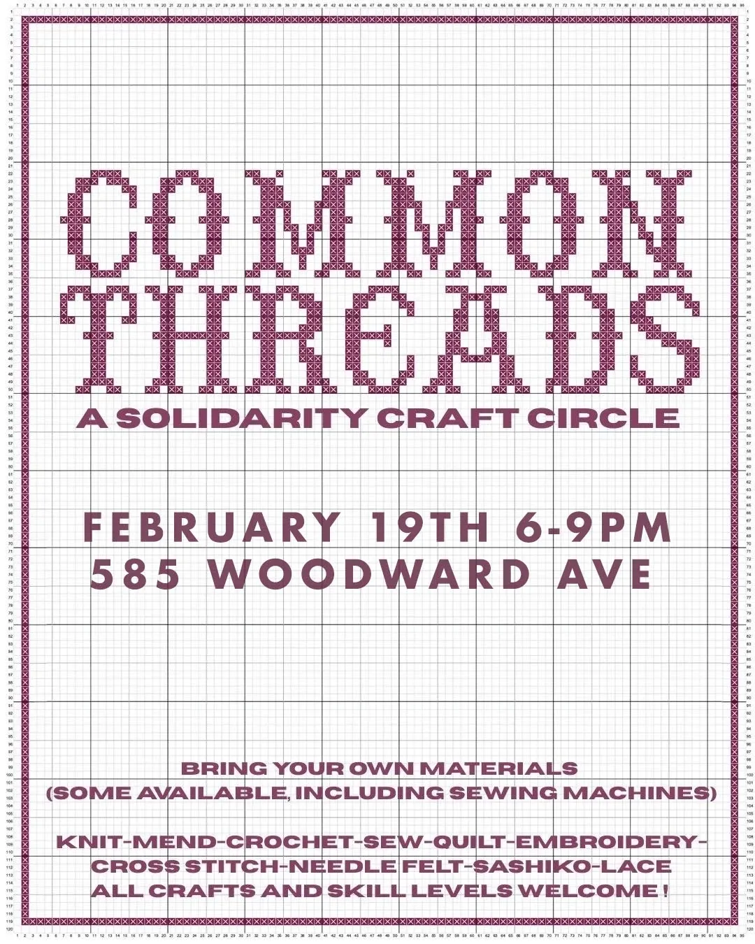 Pools - Thu, Feb 19 - Common Threads: A Solidarity Craft Circle by ...