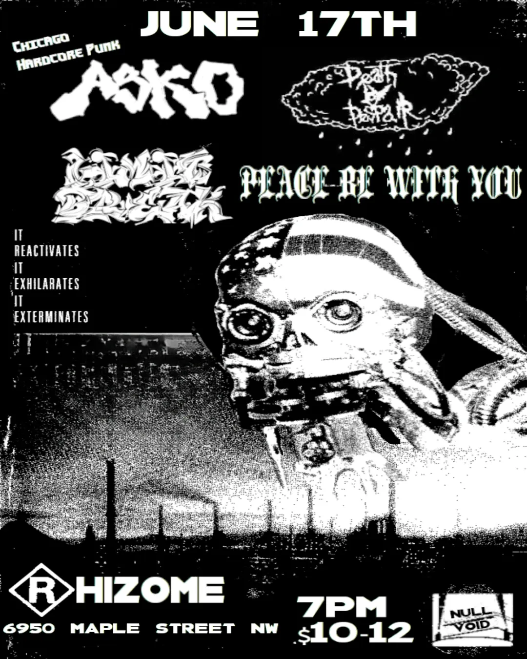 Asko / Death by Despair / Limit Break / Peace Be With You event poster