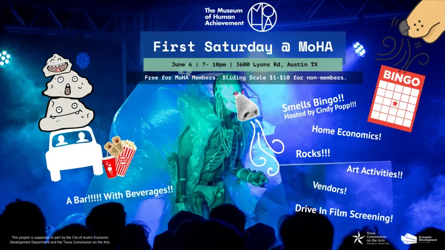 First Saturday at MoHA (June 2026) event poster