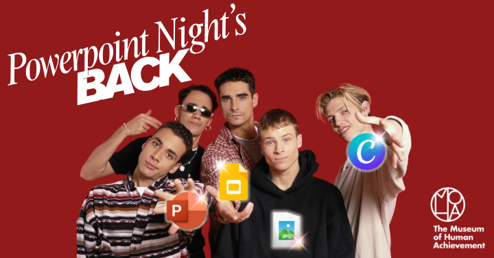 Everybody (Powerpoint Night’s Back), Alright! event poster