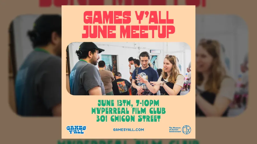 Games Y'all (June 2026) event poster