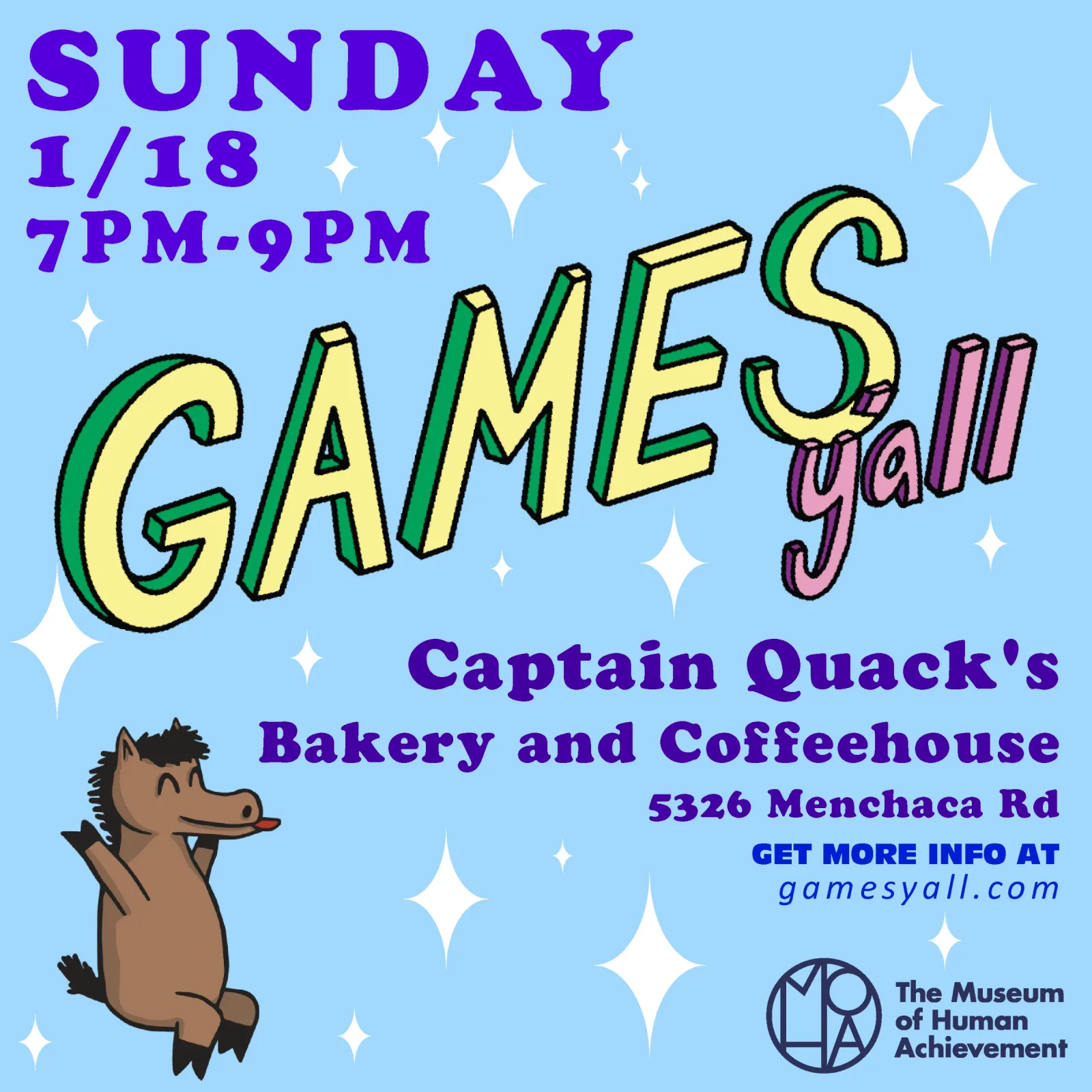 Games Y'all event poster