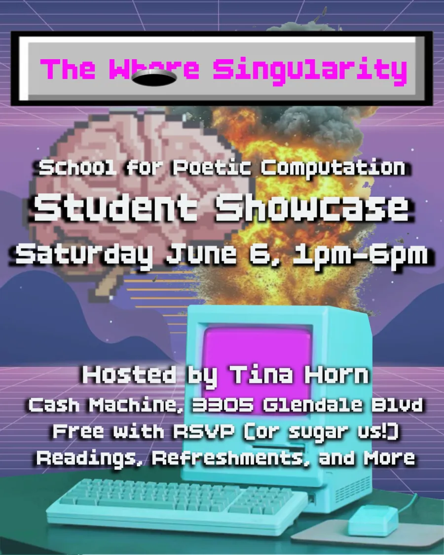 The Wh☆re Singularity Student Showcase event poster