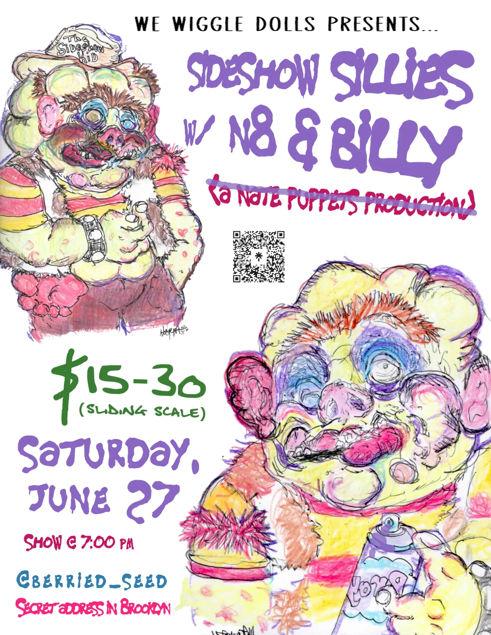 Pools - Sat, Jun 27 - NATE MF PUPPETS: Sideshow Sillies with Nate ...