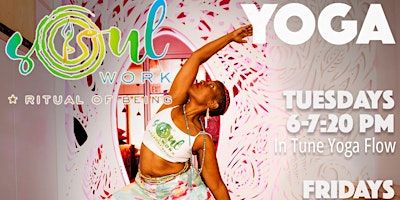 Yoga at Delight Factory - Tuesdays & Fridays event poster