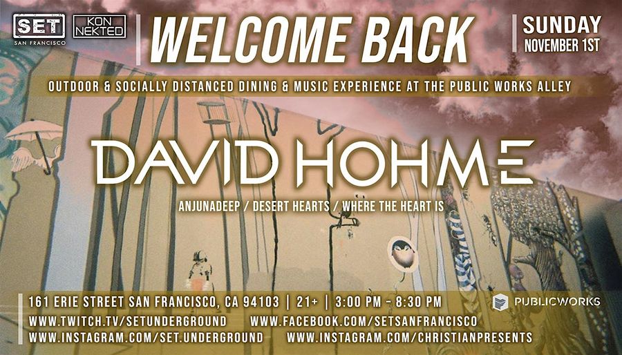SET's Halloween Sunday w/ David Hohme (Anjunadeep, Desert Hearts) event poster