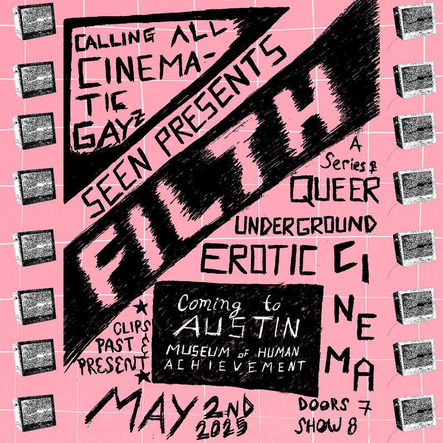 FILTH! Enter and Expand the Annals of Queer Film event poster