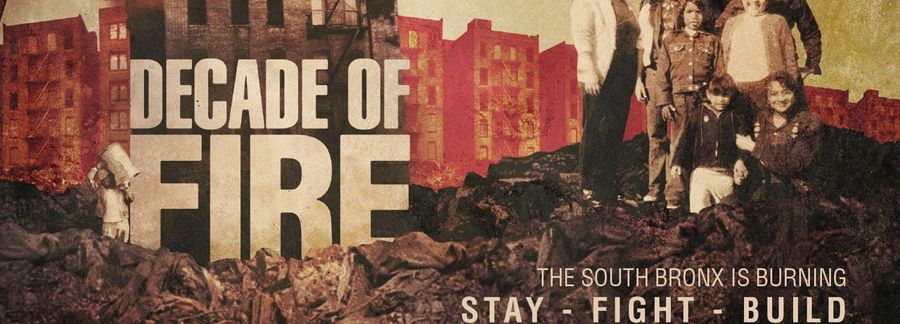 Decade of Fire: Bushwick film screening + community dinner event poster
