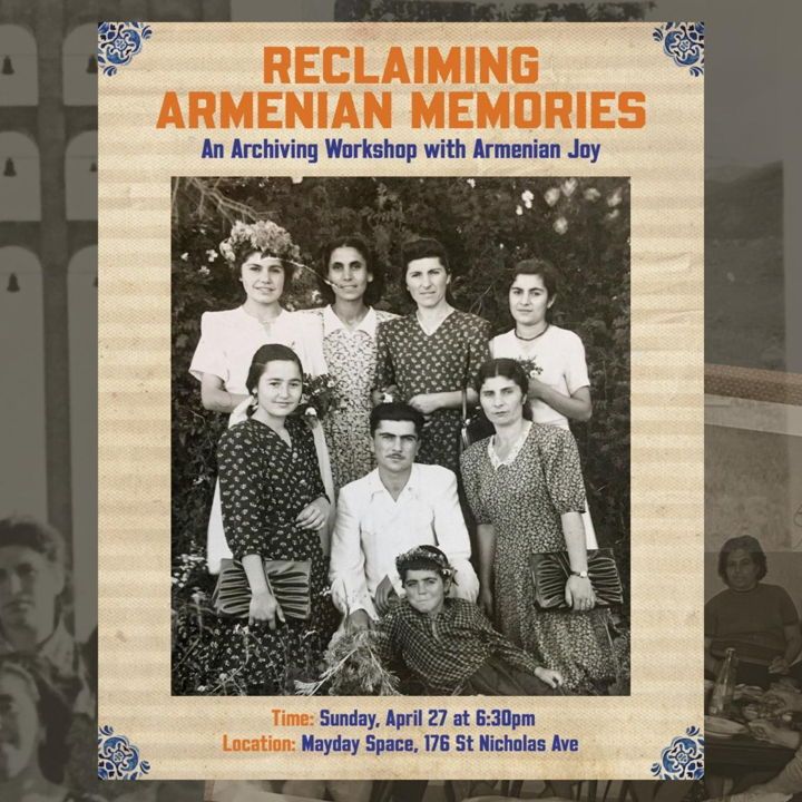 Reclaiming Armenian Memories: An Archiving Workshop event poster