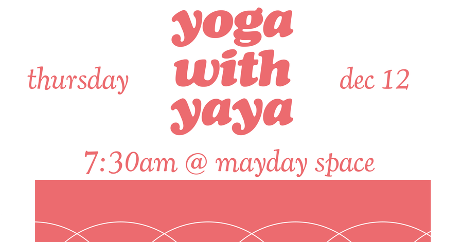 Yoga with Yaya event poster