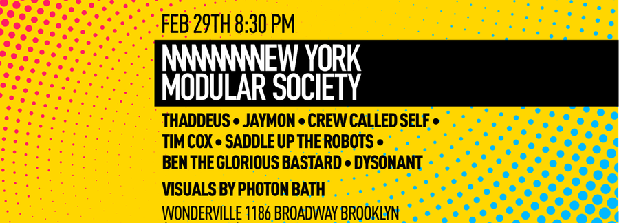 New York Modular Society event poster