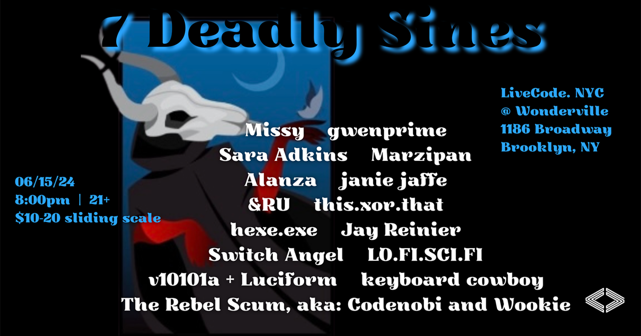 7 Deadly Sines event poster