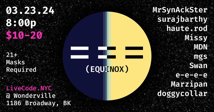 === (EQUINOX) event poster