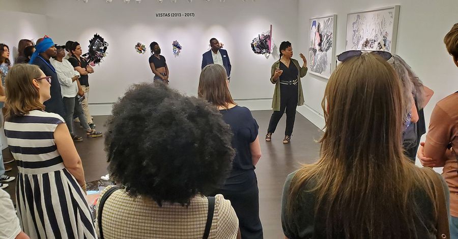 The AGBS (Art Galleries at Black Studies) Spotlight event poster